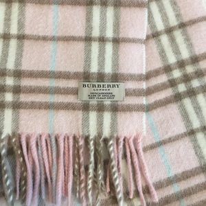 Authentic Burberry Cashmere Novacheck Scarf